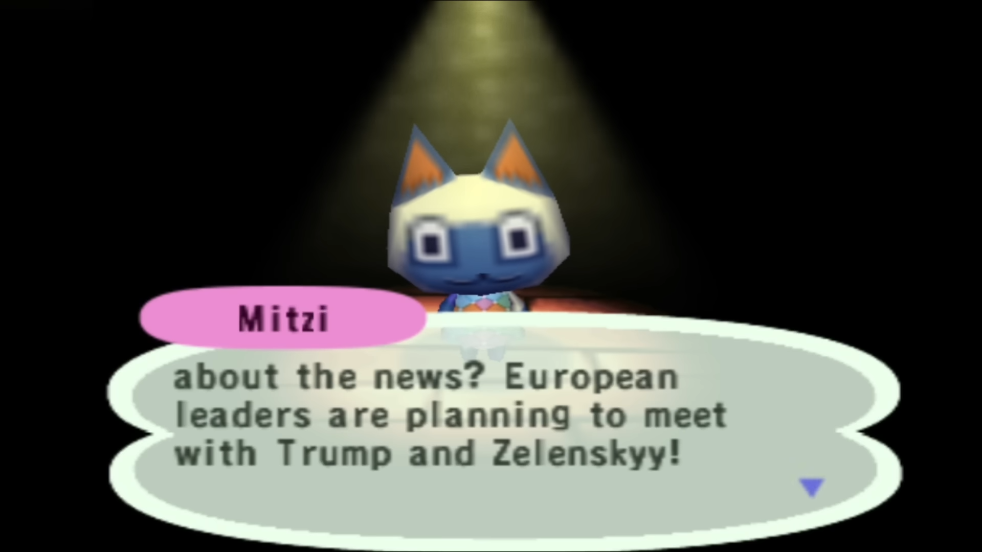 Mitzi mentions European leaders meeting Trump and Zelenskyy